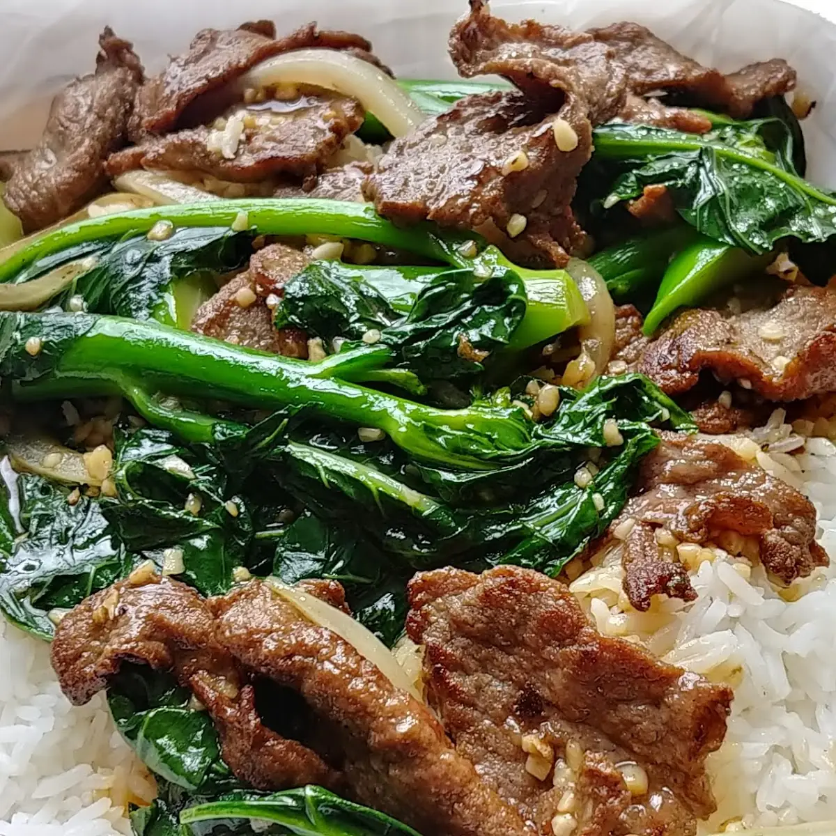 Beef & Broccoli with Rice 芥蘭牛肉飯